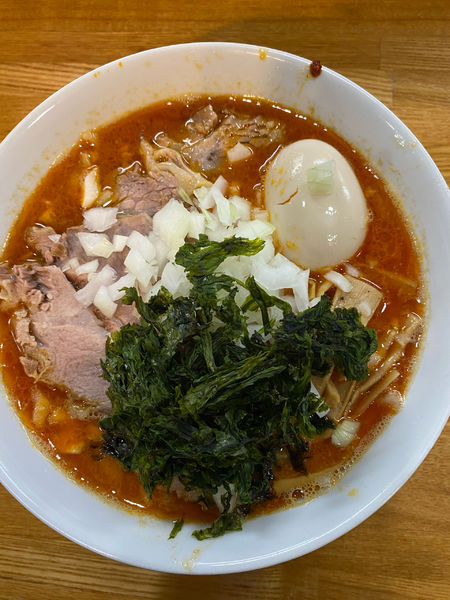 「特製中華そば 辛脂TP（激辛）」@中華そば136の写真