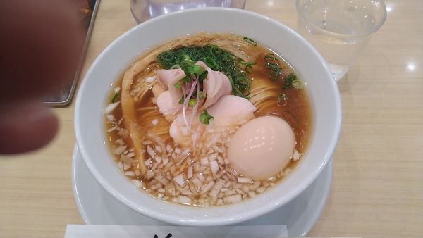 「三種のスープの芳醇中華soba¥950+味玉¥120-」@銀座 篝 大手町店の写真