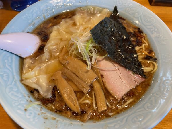「ワンタン麺」@中華そば おかめの写真