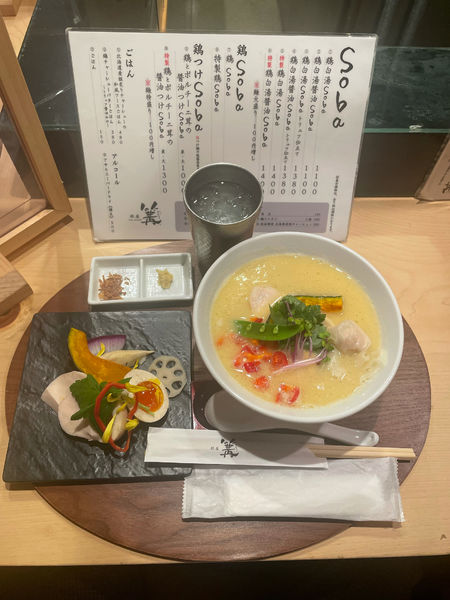 「特性鶏白湯ラーメン」@銀座 篝 本店の写真