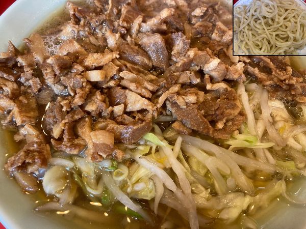 「チャーシューやさいつけそば（中）」@丸長 目白店の写真