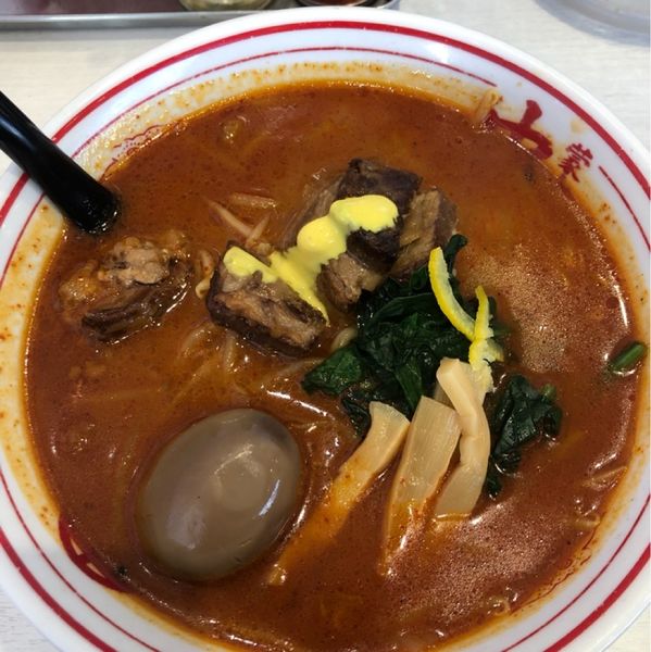 「紅と豚【期間限定】」@蒙古タンメン 中本 船橋店の写真