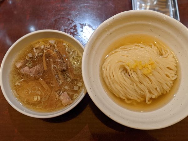「期間限定 煮干し水の塩つけ麺」@らぁめん しゅきの写真