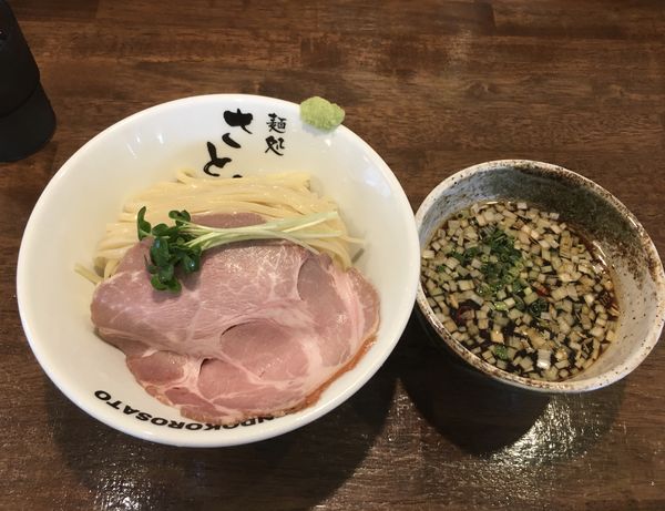 「醤油つけ麺(中盛無料300g.850¥)」@麺処さとう 船引店の写真
