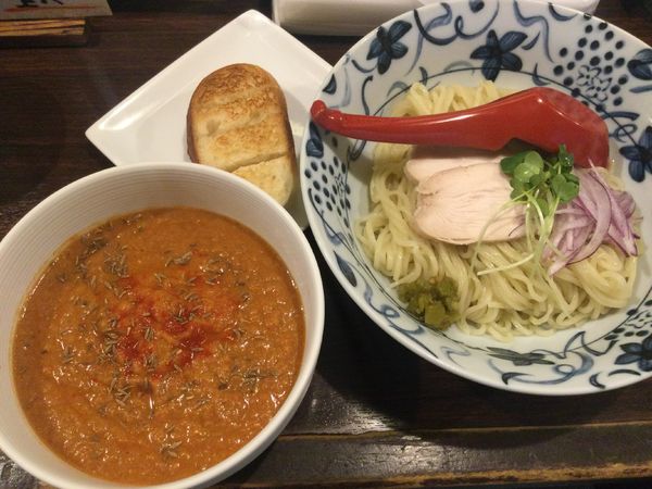 「【限定】エキゾチック鯖トマト冷やしつけ麺(¥890)」@中華そば 東京ぐれっちの写真