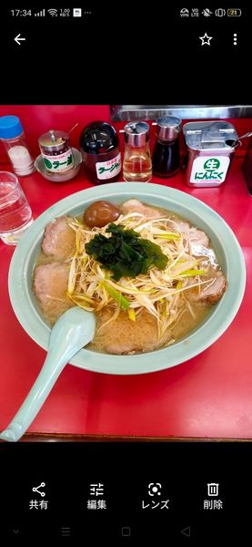 「ネギチャーシューメン煮玉子」@ラーメンショップ 大日店の写真