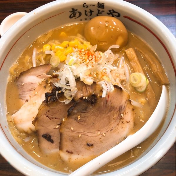 「あけどや味噌らーめん」@らー麺 あけどやの写真