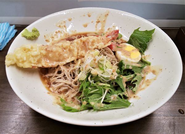 「冷やしゴマダレそば」@船堀そば 文殊の写真