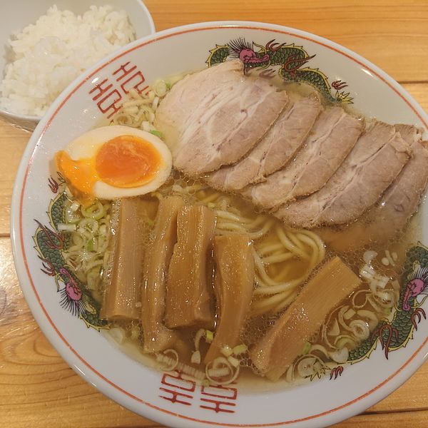 「特製中華そば540円、小ライス60円」@活龍大衆麺処 真壁屋の写真