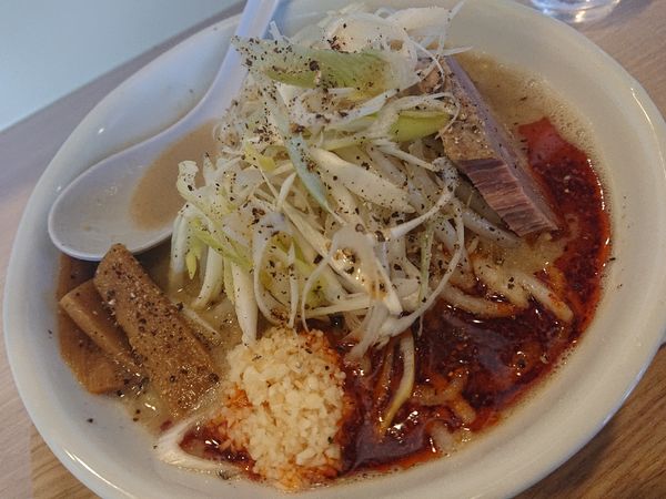 「限定  ネギ味噌ラーメン９００円＋麺大盛１００円」@麺屋 幸生の写真