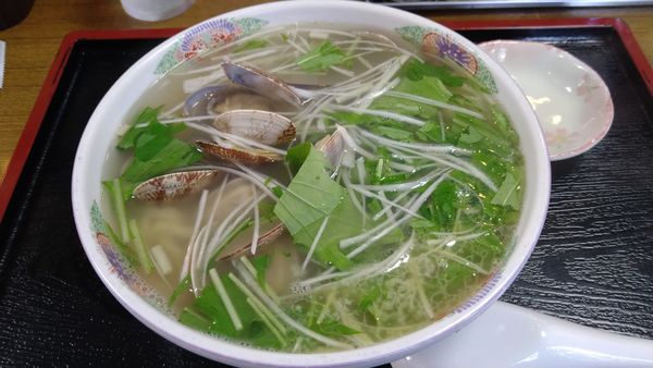 「極しお&あさり¥880+餃子5個¥490-」@さのらーめん 唐沢亭の写真