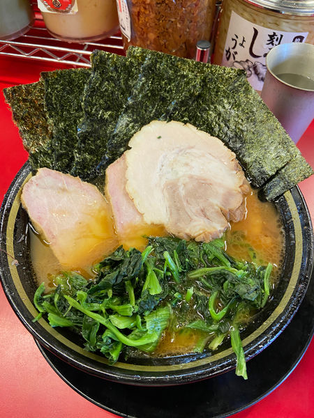 「イベントラーメン無料　海苔　青菜　チャーシュー　バラチャーシュー」@柏 王道家の写真