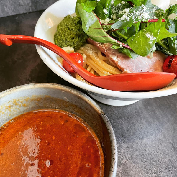 「エビとまと味玉」@つけ麺 GAKUの写真