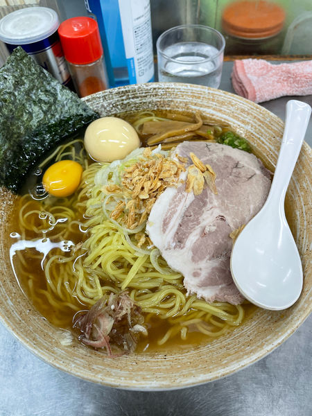 「カマス出汁冷やしまぜそば薄口大盛り」@覆麺 智の写真
