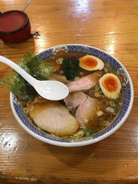 「手打ち味玉焼豚麺」@白河手打中華 賀乃屋の写真