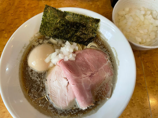 「味玉純煮干しそば＋玉ねぎ」@中華そば 児ノ木の写真