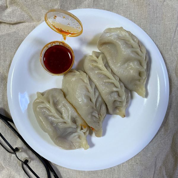 「ラム肉のジャンボ蒸し餃子」@東北人家 新館の写真