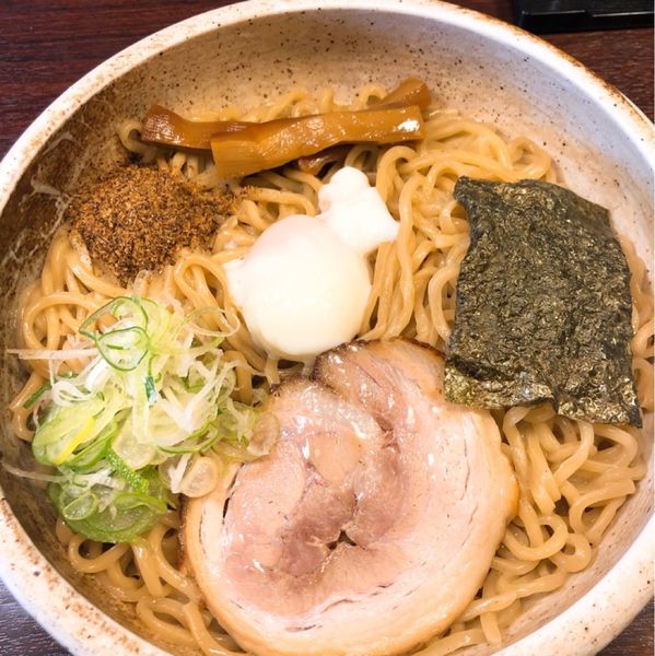 「油そば」@自家製太打麺 勢拉 稲毛店の写真