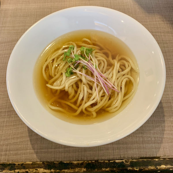 【150日間限定】シン・ラーメン(醤油・螺旋麺)(+丸鶏ラーメン(塩・手切麺))