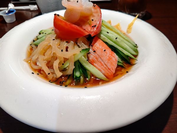 「冷やしは(並盛)950円」@上海華龍 ヤマダ電機LABI1高崎店の写真