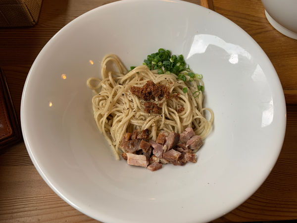 「海老和え玉」@中華蕎麦 はざまの写真