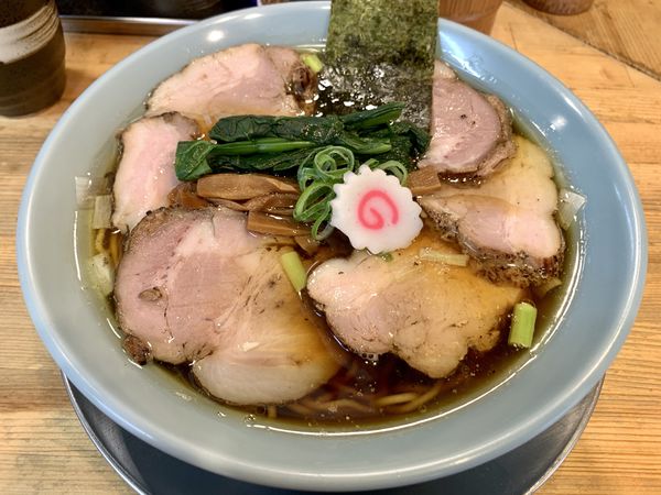 「肉中華そば(醤油)990円」@我的中華そば 机上の空論。の写真