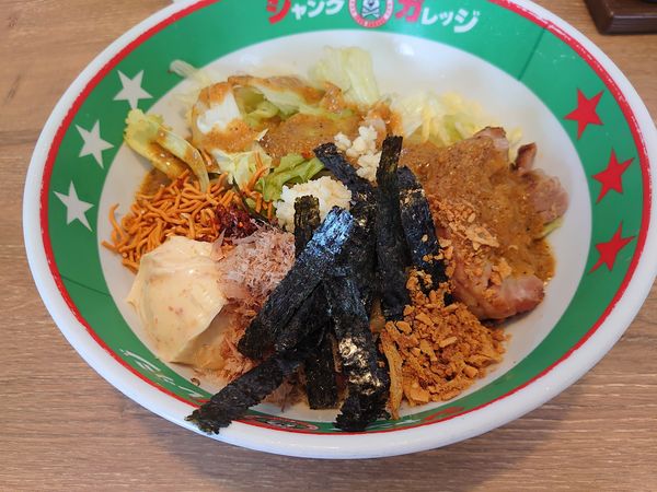 「冷しまぜそば 全増し」@ジャンクガレッジ 川越小堤店の写真