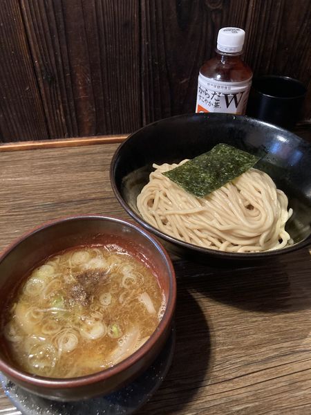 「つけ麺・大盛り（７００円）」@つけ麺処 つぼや 梅田店の写真