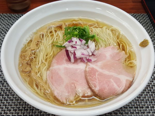 「鯵煮干し塩 大盛 ￥900」@麺や 睡蓮の写真