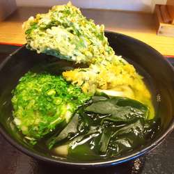 かけ（並）（￥410）＋春菊天（￥150）