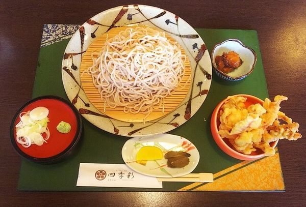 「もり天そば770円」@レストラン味処 四季彩の写真