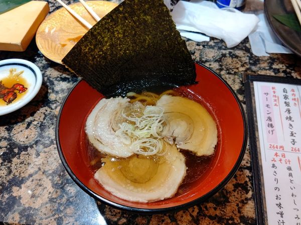 「三元豚チャーシュー麺528円」@がってん寿司 富岡店の写真
