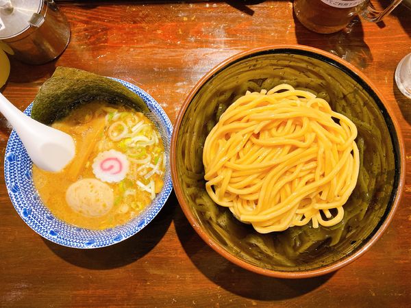 「味玉つけ麺(並/太麺):930円」@つけ麺 紅葉の写真
