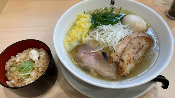「特製塩SOBA、鯛めし」@麺うらたの写真