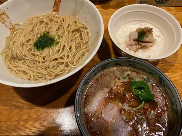 「限定:赤海老と平子の海老味噌つけそば」@麺屋 ひな多の写真