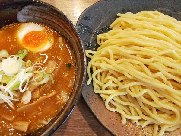 「味噌つけ麺（中盛）＋味玉」@つけ麺屋 ごんろく 両国店の写真