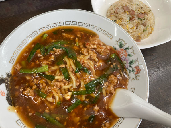 「Cランチ(冷スタ+餃子3個+半チャーハン)¥990」@スタミナラーメン雅 娘娘の写真