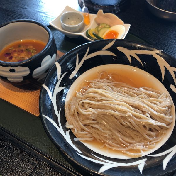 「【限定】のりさんトマト水と甘海老の冷やしつけ麺」@ORIBEの写真