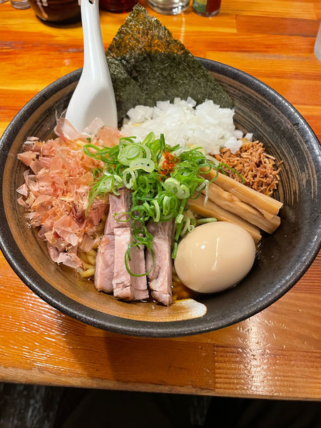 「油そば　中盛」@瞠 池袋店の写真