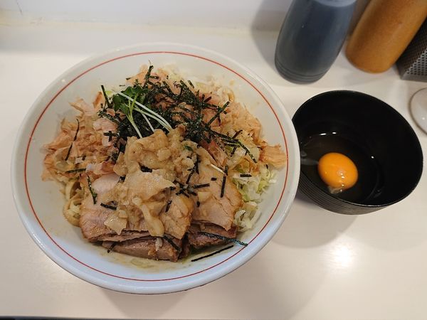 「冷やし混ぜたまG アブラ」@ハイパーファットンの写真