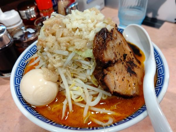 「炙り焼味噌二郎(並盛・200g)840円→500円」@豚骨醤油家系ラーメン 達磨堂の写真