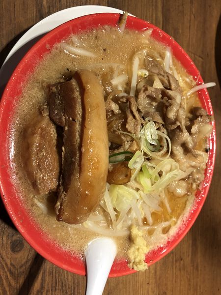 「角煮味噌ばんから」@旭川味噌ラーメン ばんから 池袋西口店の写真