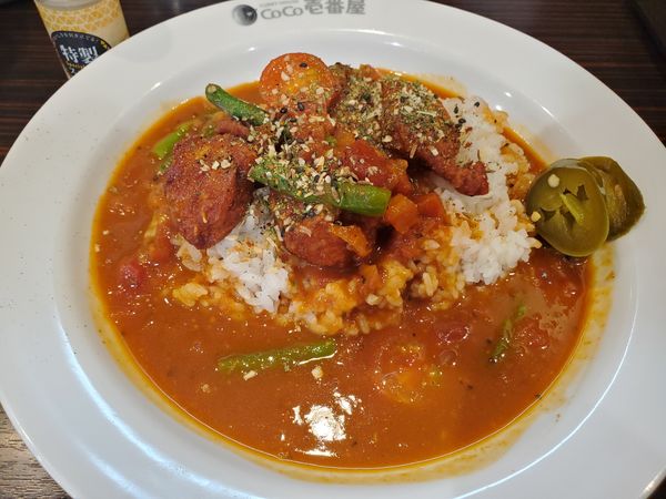 「チキンとトマトのホットスパイスカレー」@カレーハウスCoCo壱番屋 JR石川町駅南口店の写真