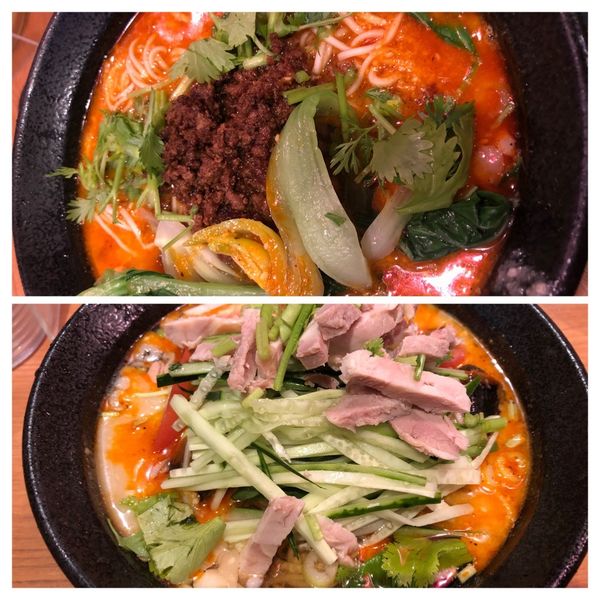 「坦々麺680冷やし坦々麺780」@四川屋台の写真