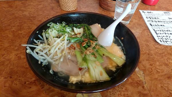 「青にん玉子ラーメン(850円)」@LOVE&SALT らーめん味やの写真