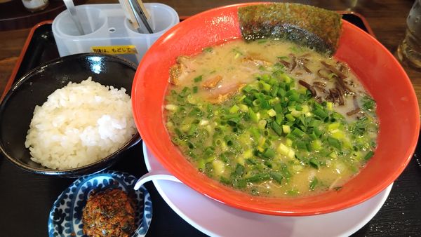 「ライスセット¥830+ネギ¥170+辛子高菜40+替玉100」@博多長浜らーめん とんこつとん太の写真