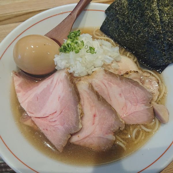 「特製中華そば(煮干し)1080円(塩)冷20円替え玉250円」@(SCLabo)の写真