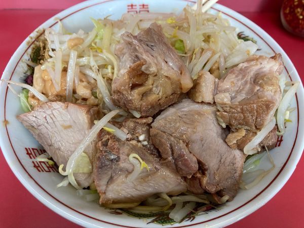 「汁無し大豚」@ラーメン二郎 環七一之江店の写真