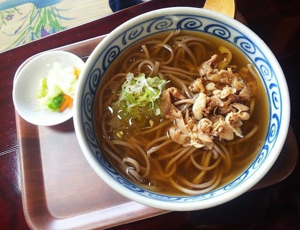 「肉そば（冷）」@そば処 古民家んの写真