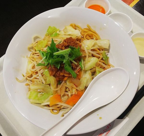 「まぜ辛めん550円」@リンガーハット イオンモール天童店の写真